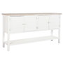 DKD Home Decor Buffet de Abeto y MDF Blanco 160x40x86 cm