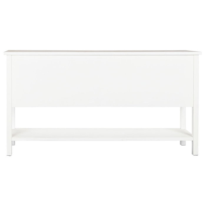 DKD Home Decor Buffet de Abeto y MDF Blanco 160x40x86 cm DKD Home Decor Buffet de Abeto y MDF Blanco 160x40x86 cm