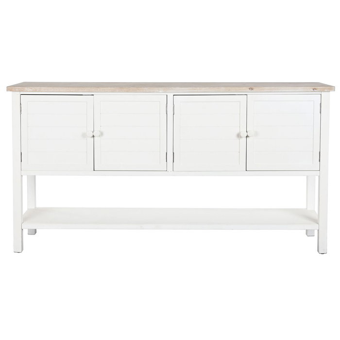 DKD Home Decor Buffet de Abeto y MDF Blanco 160x40x86 cm DKD Home Decor Buffet de Abeto y MDF Blanco 160x40x86 cm