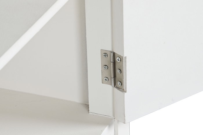 DKD Home Decor Buffet Tradicional Blanco Natural Madera Abeto y MDF 160 x 40 x 86 cm