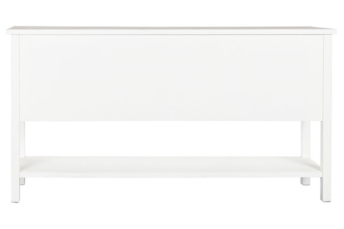 DKD Home Decor Buffet Tradicional Blanco Natural Madera Abeto y MDF 160 x 40 x 86 cm