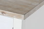 DKD Home Decor Buffet Tradicional Blanco Natural Madera Abeto y MDF 160 x 40 x 86 cm