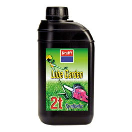 Krafft Lube Garden 2T Aceite Sintético 1L para Motosierras, Cortacésped y Desbrozadoras