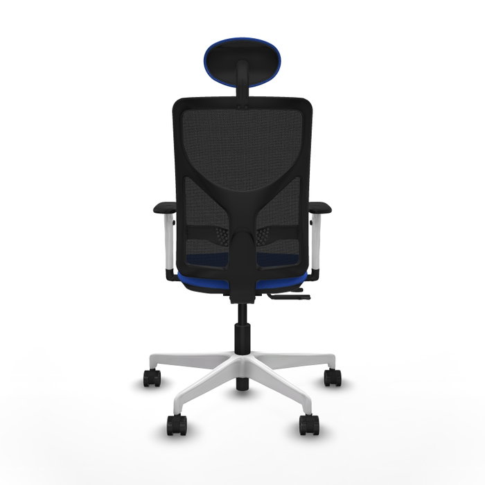 PIQUERAS Y CRESPO Silla de oficina Motilla con mecanismo Sincro/Traslack Azul y Negro