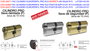 Europerfil Cilindro RJ3 Serreta 60 30x30 R15 Latón