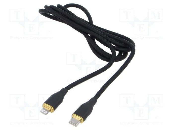 Gembird Cable USB-C a 8 pines 1,5 m Negro Gembird Cable USB-C a 8 pines 1,5 m Negro