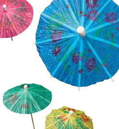 Pack 144 unidades Sombrilla 10 cm