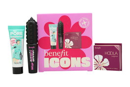 Benefit Icons Gift Set 7.5ml POREfessional Primer + 4ml BAGgal BANG! Mascara - Intense Pitch Black + 2.5g Matte Bronzer