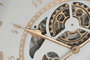 DKD Home Decor Reloj de Pared Abeto y Cristal 63x8x63 cm Blanco y Natural