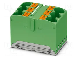 PHOENIX CONTACT PTFIX 6X10/S GN Conector de carril verde