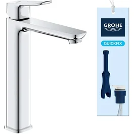 Grohe DICE Grifo Mezclador para Lavabo, Cuerpo Liso sin Desagüe, Tamaño XL, Cromado - AACJE44822