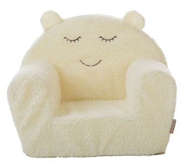 Creaciones Llopis Sofá de Borreguillo Crudo Poliéster