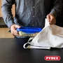 Pyrex COOK & GO - Juego de 2 Recipientes Herméticos de Vidrio para Almacenar, Cuadrados, Capacidad 0,8 L y 1,9 L