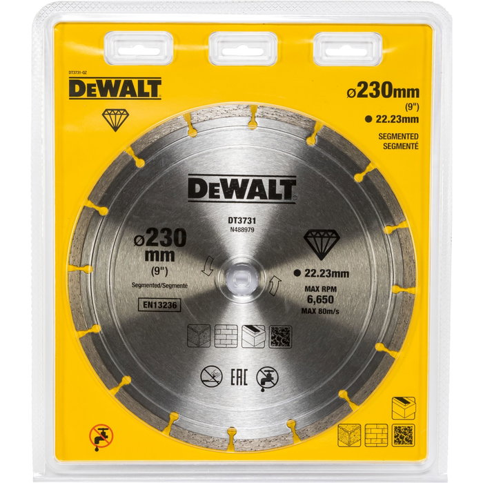 DeWalt DT3731-QZ Disco de Corte de Diamante 230 mm DeWalt DT3731-QZ Disco de Corte de Diamante 230 mm