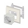 DeLOCK Tomacorriente Easy 45 con conexión a tierra 45 x 45 mm