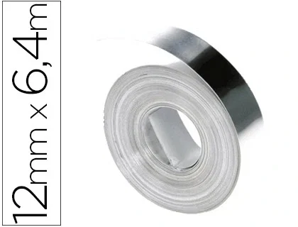 Dymo Cinta de Acero Inoxidable Rhino 12 mm x 6,4 m Sin Adhesivo Dymo Cinta de Acero Inoxidable Rhino 12 mm x 6,4 m Sin Adhesivo