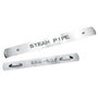 Dymo Pack de 10 cintas de acero inoxidable 12 mm x 6,40 m sin adhesivo