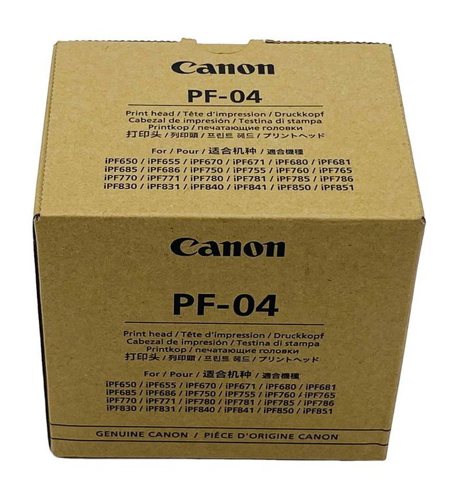 Canon PF-04 Cabeza de Impresión para Impresora de Alta Velocidad y Precisión, Tecnología de 15360 Boquillas, 2400 x 1200 dpi Canon PF-04 Cabeza de Impresión para Impresora de Alta Velocidad y Precisión, Tecnología de 15360 Boquillas, 2400 x 1200 dpi