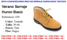 Segarra Bota Caños Modelo 030 Serraje Huron Basic Tostado Talla 42