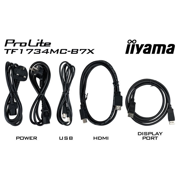 IIYAMA TF1734MC-B7X 43.0cm (17") 5:4 M-Touch HDMI+DP 1280x1024 SXGA LED TN Pantalla Táctil 10 Puntos Negro IIYAMA TF1734MC-B7X 43.0cm (17") 5:4 M-Touch HDMI+DP 1280x1024 SXGA LED TN Pantalla Táctil 10 Puntos Negro