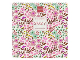 Finocam Calendario de Pared 2027 Artístico Catalán con Espiral 210x210 Moniquilla
