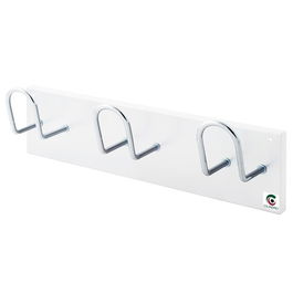 Perchero Pared Clindro H-13 3 Colgadores Blanco