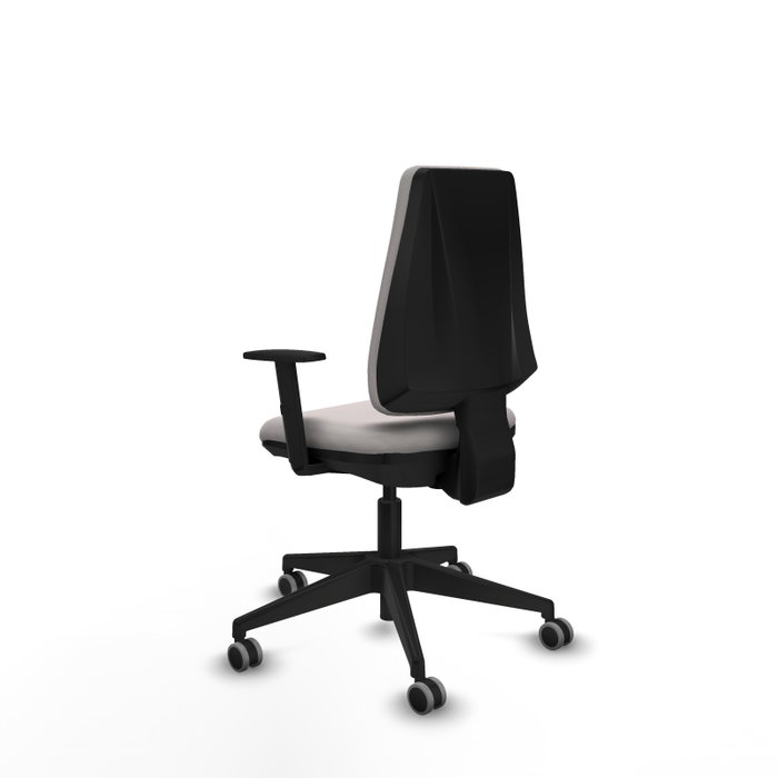 PIQUERAS Y CRESPO Silla de oficina Elche Blanca con Brazos 1D