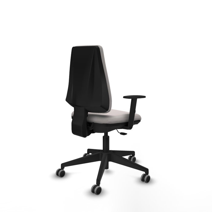 PIQUERAS Y CRESPO Silla de oficina Elche Blanca con Brazos 1D