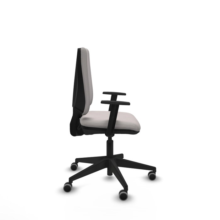 PIQUERAS Y CRESPO Silla de oficina Elche Blanca con Brazos 1D