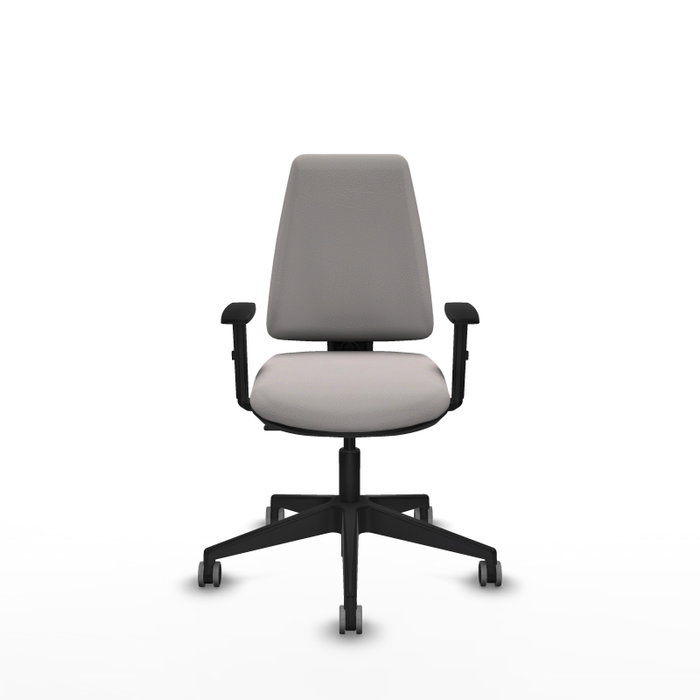 PIQUERAS Y CRESPO Silla de oficina Elche Blanca con Brazos 1D