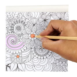 The Concept Factory Libreta para Colorear Adultos 24 Páginas con Mandalas y Dibujos 15.2x0.6x15.4 cm