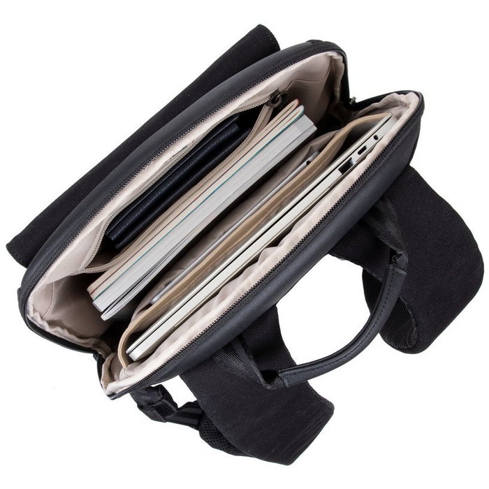 RIVACASE 8524 - Mochila Riva NB de lona de 14,0 pulgadas, color negro