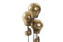 DKD Home Decor Figura de Resina y Cristal Globos Dorado y Negro