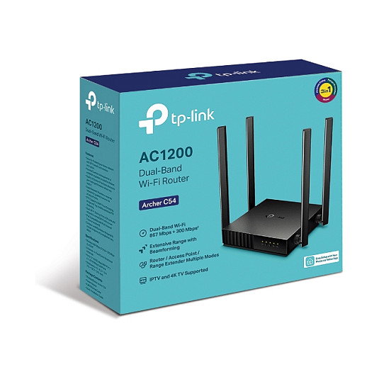Tp-Link Archer C54 AC1200 Router de doble banda negro Tp-Link Archer C54 AC1200 Router de doble banda negro