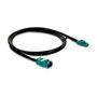 DeLOCK Cable coaxial Mini FAKRA Z hembra dual a Mini FAKRA Z macho dual 1 m