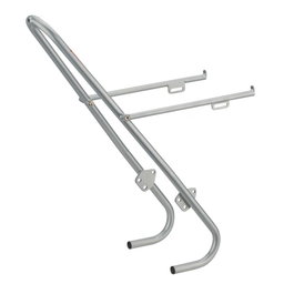 Tubus Portabultos Tara Lowrider Plata Acero Delantero 26-28"