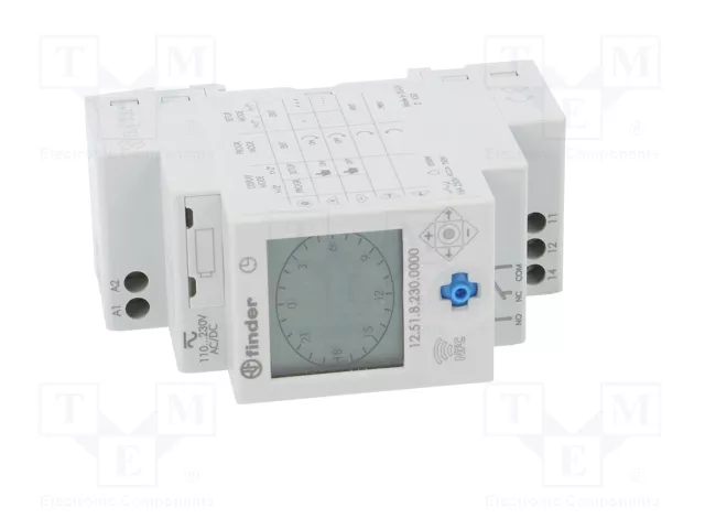 Finder Temporizador Semanal Eléctrico REG 230VAC 12.51.8.230.0000 Finder Temporizador Semanal Eléctrico REG 230VAC 12.51.8.230.0000
