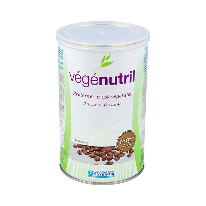 NUTERGIA Vegenutril Cafe Proteínas 100% Vegetales con Efecto Saciante, Aporte de Minerales y Vitaminas, Bote 300 gr NUTERGIA Vegenutril Cafe Proteínas 100% Vegetales con Efecto Saciante, Aporte de Minerales y Vitaminas, Bote 300 gr