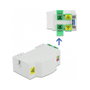 DeLOCK 86543 Caja de conexión de fibra óptica para carril DIN 4 x SC Simplex o LC Duplex