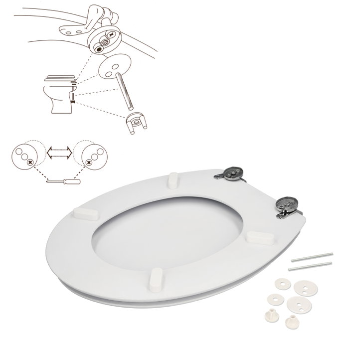 ORYX Tapa WC Blanco Deluxe