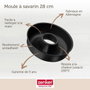 Zenker Juego de moldes para tartas y savarin - Negro Metalizado
