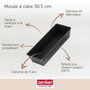 Zenker Juego de moldes para tartas y savarin - Negro Metalizado