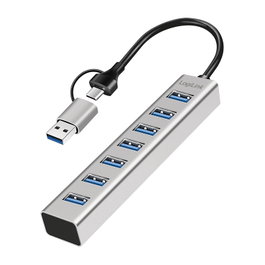 LogiLink Hub USB 3.0 de 7 puertos con carcasa de aluminio