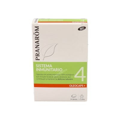 PRANAROM Oleocaps+ Plus 4 Sistema Inmunitario 30 Cápsulas Bio PRANAROM Oleocaps+ Plus 4 Sistema Inmunitario 30 Cápsulas Bio