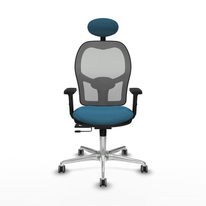 PIQUERAS Y CRESPO Silla de oficina Jorquera con mecanismo Sincro/Traslack Verde petróleo y Gris PIQUERAS Y CRESPO Silla de oficina Jorquera con mecanismo Sincro/Traslack Verde petróleo y Gris