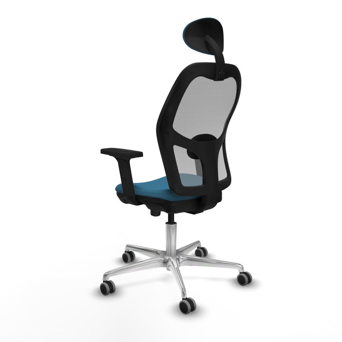 PIQUERAS Y CRESPO Silla de oficina Jorquera con mecanismo Sincro/Traslack Verde petróleo y Gris PIQUERAS Y CRESPO Silla de oficina Jorquera con mecanismo Sincro/Traslack Verde petróleo y Gris