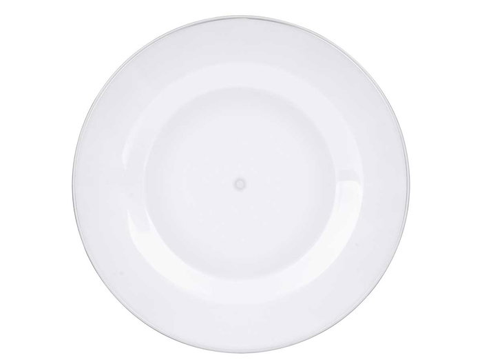 Leknes Plato Redondo Pequeño Transparente 20.5 cm Diámetro ø 20.5x1.5x20.5 cm Plástico PS (Set de 48)