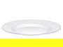 Leknes Plato Redondo Pequeño Transparente 20.5 cm Diámetro ø 20.5x1.5x20.5 cm Plástico PS (Set de 48)