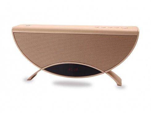 Conceptronic APOLLYON01GL Altavoz Bluetooth Portátil Oro 10W, FM, Batería Externa, USB/SD, Manos Libres