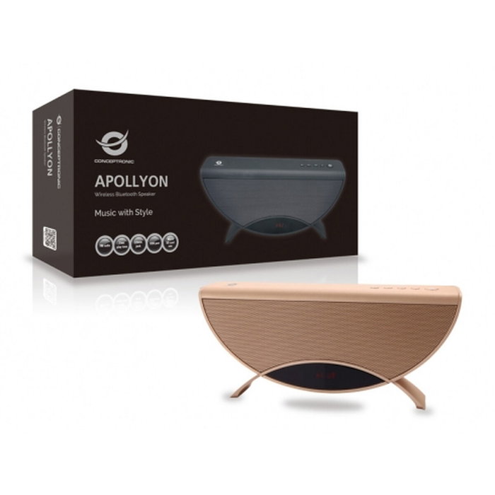 Conceptronic Altavoz Bluetooth Apollyon - Color Oro